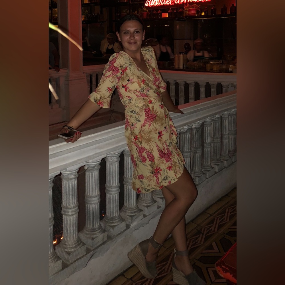 Floral Wrap Dress